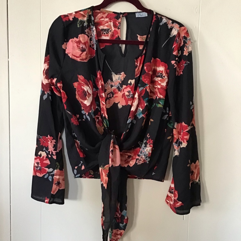 Abbeline Floral Tie Top